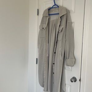 Beautiful soft long ruby jacket by free people